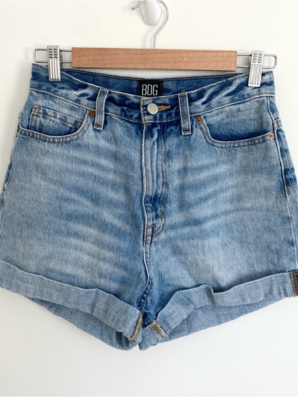 Urban Outfitters Cuffed Denim Mom Shorts